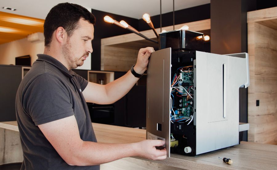 Pleyce installation machine à café